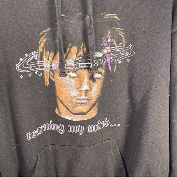 JUICE WRLD ROAMING MY MIND HOODIE SIZE MEDIUM - Picture 4 of 9